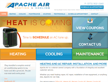 Tablet Screenshot of apacheairsolutions.com